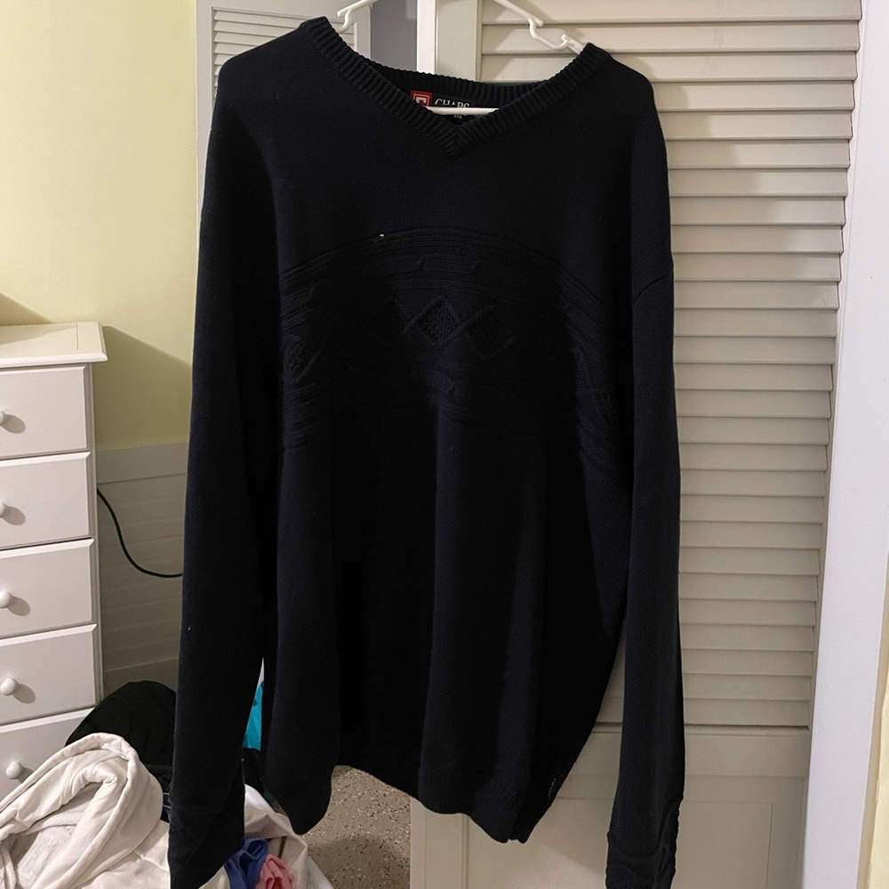 chaps knit thick sweater